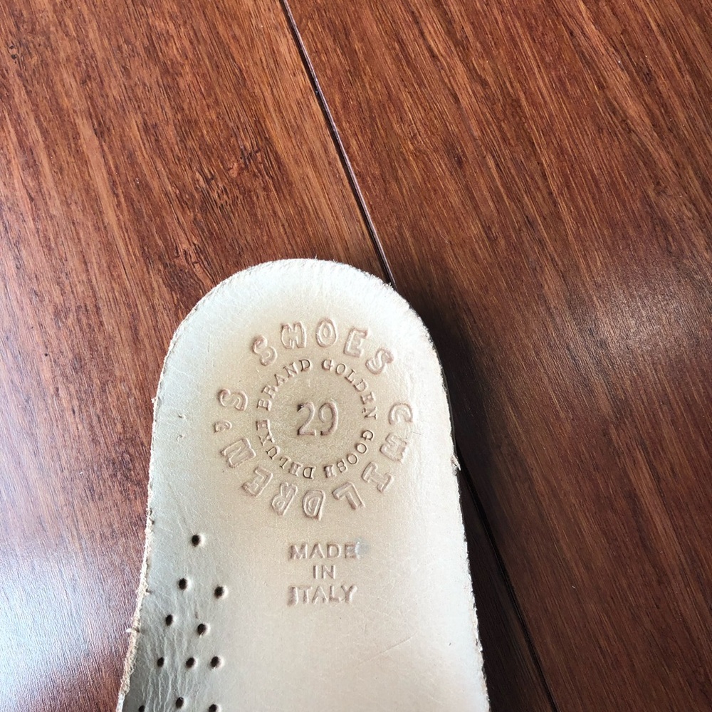 Final$ Golden Goose super kids low top suede sneaker EU29 US12 green white stars - Picture 13 of 14